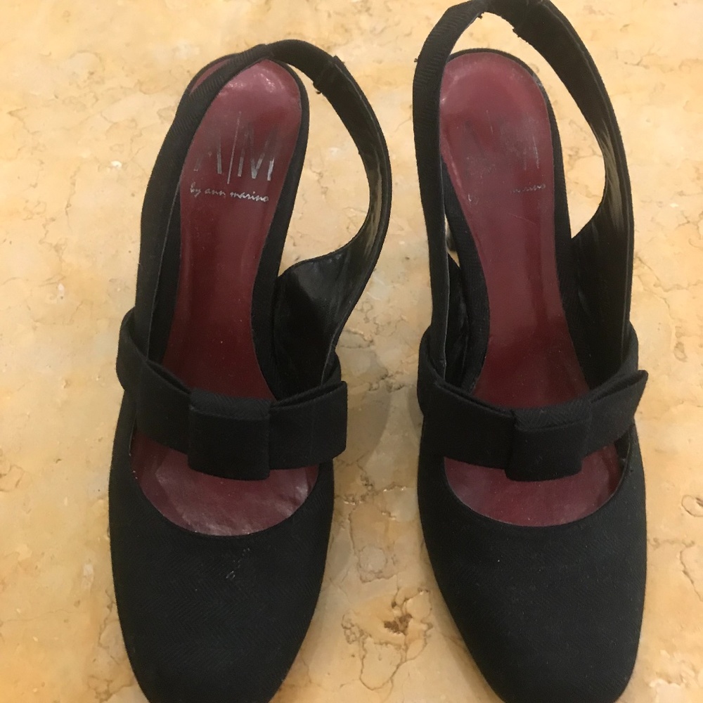 Black Slingback Heel